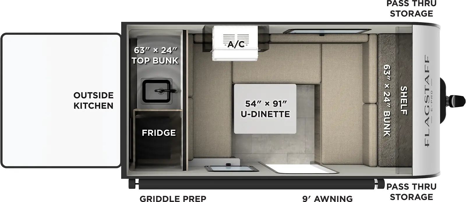 Flagstaff E Pro E11LE Floorplan